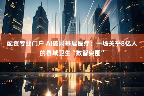 配资专业门户 AI破局基层医疗：一场关乎8亿人的县域卫生“数智突围”