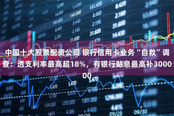 中国十大股票配资公司 银行信用卡业务“自救”调查：透支利率最高超18%，有银行贴息最高补3000